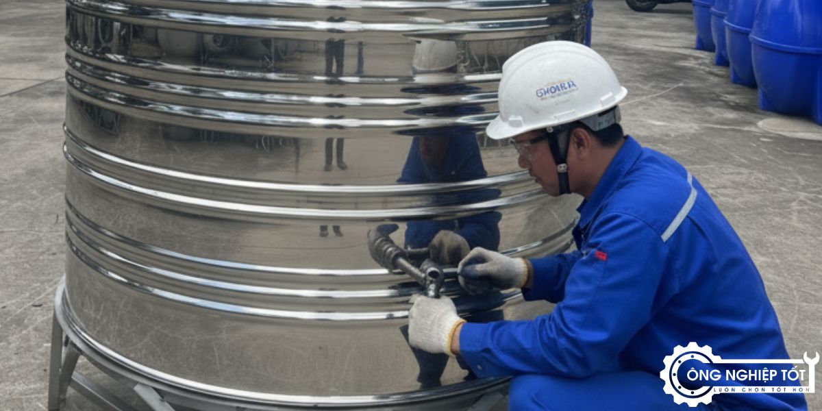 Kỹ sư Công nghiệp Tốt Cố định bồn nước đúng kỹ thuật